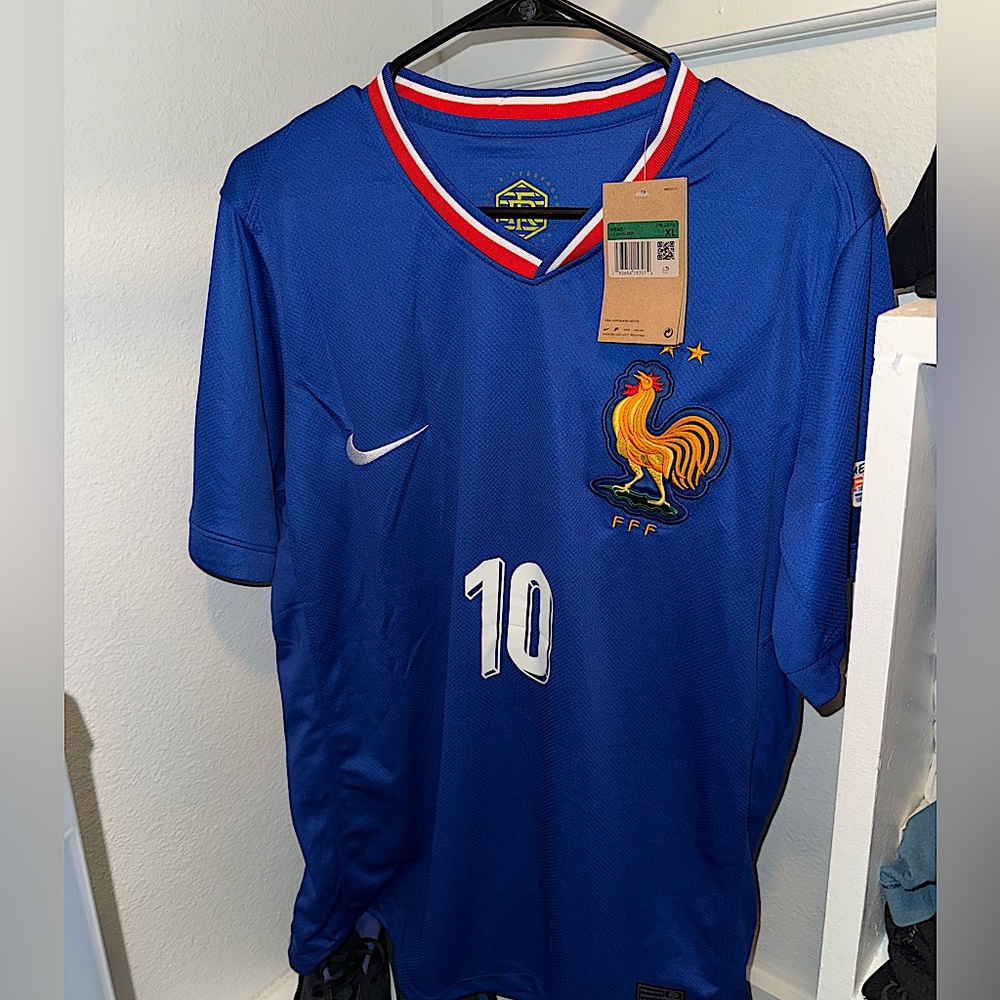 Nike Blue France Soccer Jersey Mbappe